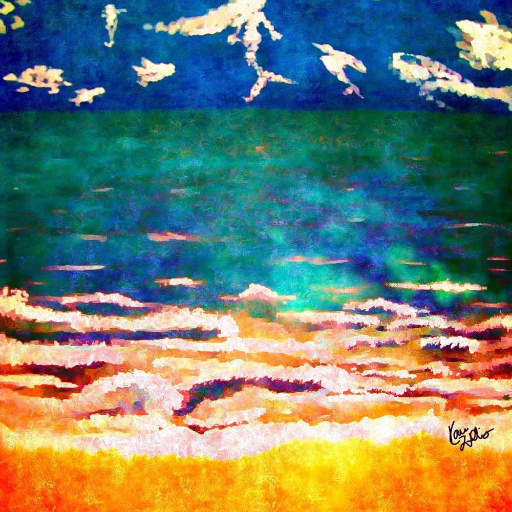 Maddie's Seashore II 8.5x11 Unframed Art Print